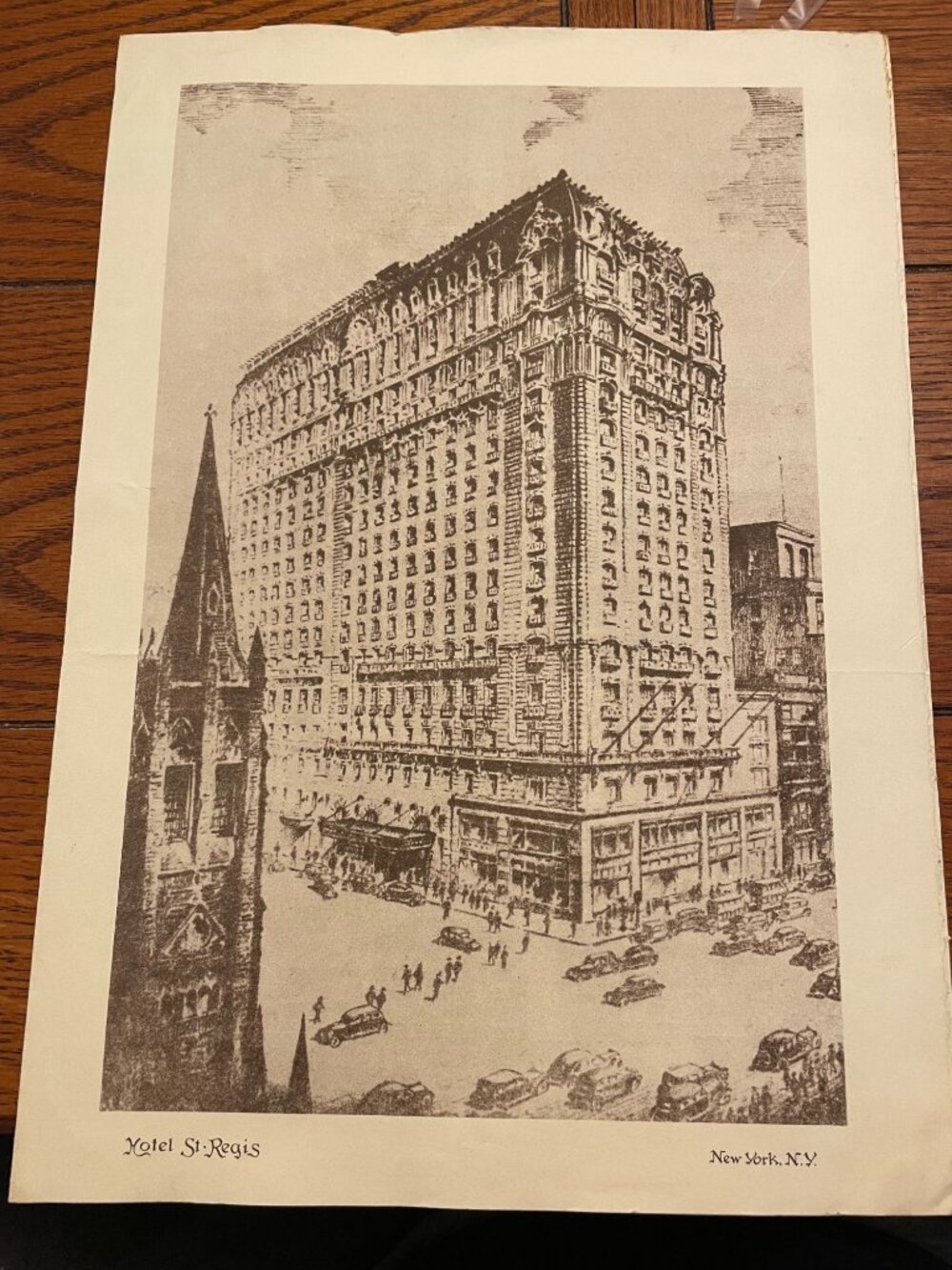 Vintage 1950 Hotel St. Regis Menu New York City With Detailed Food & Drink Optio